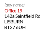Example of a business mailbox ID address
